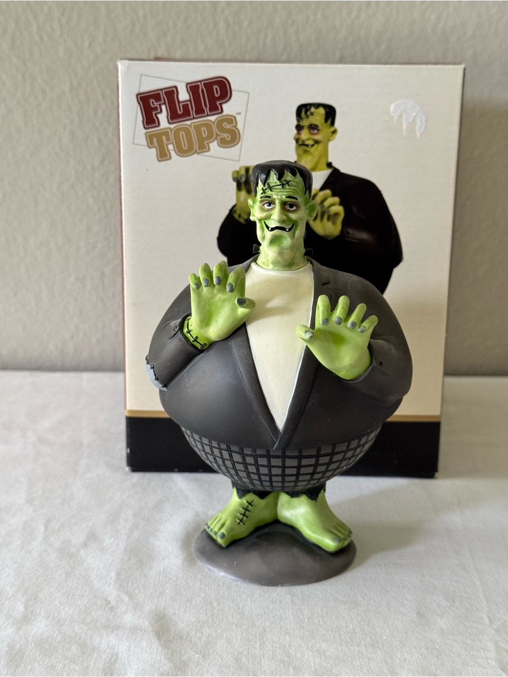 Department 56 Flip Tops FRANKENSTEIN Halloween Candy Dish